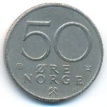 Норвегия, 50 эре (1977 г.)