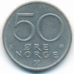 Норвегия, 50 эре (1983 г.)