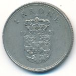 Denmark, 1 krone, 1963