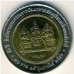 Thailand, 10 baht, 2000