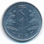 India, 1 rupee, 2012