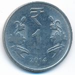 India, 1 rupee, 2014