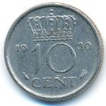 Нидерланды, 10 центов (1950 г.)