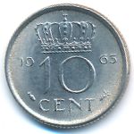 Нидерланды, 10 центов (1963 г.)