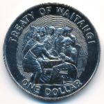Новая Зеландия, 1 доллар (1990 г.)