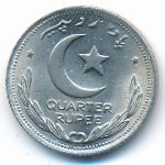 Pakistan, 1/4 rupee, 1948–1951