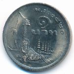 Thailand, 1 baht, 1977