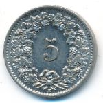 Швейцария, 5 раппенов (1939 г.)