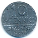 Юберлинген., 10 пфеннигов (1917 г.)