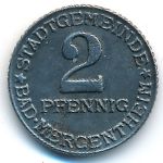 Мергентхайм., 2 пфеннига (1920 г.)