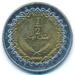 Libya, 1/2 dinar, 2009