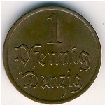 Danzig, 1 pfennig, 1923–1937