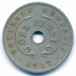 Южная Родезия, 1 пенни (1937 г.)