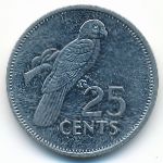 Seychelles, 25 cents, 1993