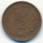 Родезия, 1/2 цента (1971–1975 г.)