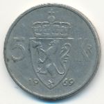 Норвегия, 5 крон (1969 г.)