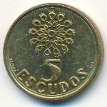 Португалия, 5 эскудо (1999 г.)