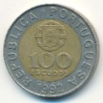 Portugal, 100 escudos, 1992