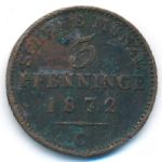 Пруссия, 3 пфеннинга (1872 г.)
