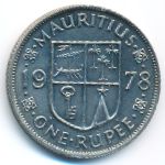 Mauritius, 1 rupee, 1978