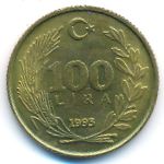 Turkey, 100 lira, 1993
