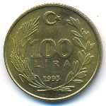 Турция, 100 лир (1993 г.)
