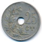 Belgium, 25 centimes, 1910&ndash;1928
