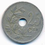 Belgium, 25 centimes, 1921