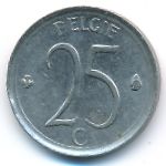 Belgium, 25 centimes, 1964&ndash;1975