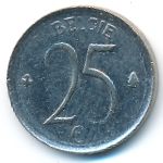 Belgium, 25 centimes, 1964