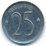 Belgium, 25 centimes, 1965