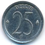 Belgium, 25 centimes, 1967
