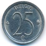 Belgium, 25 centimes, 1967
