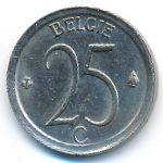 Belgium, 25 centimes, 1969