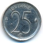 Belgium, 25 centimes, 1969