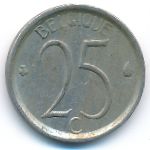 Belgium, 25 centimes, 1969