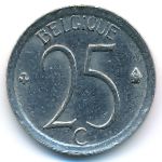 Belgium, 25 centimes, 1970