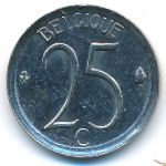 Belgium, 25 centimes, 1970