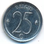 Belgium, 25 centimes, 1971