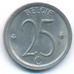 Belgium, 25 centimes, 1971