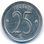 Belgium, 25 centimes, 1972