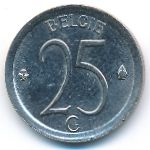 Belgium, 25 centimes, 1972