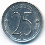 Belgium, 25 centimes, 1972