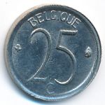 Belgium, 25 centimes, 1972