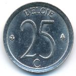Belgium, 25 centimes, 1973