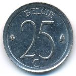 Belgium, 25 centimes, 1973