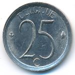 Belgium, 25 centimes, 1973