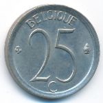 Belgium, 25 centimes, 1973