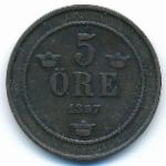 Швеция, 5 эре (1897 г.)
