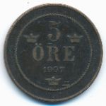 Швеция, 5 эре (1907 г.)